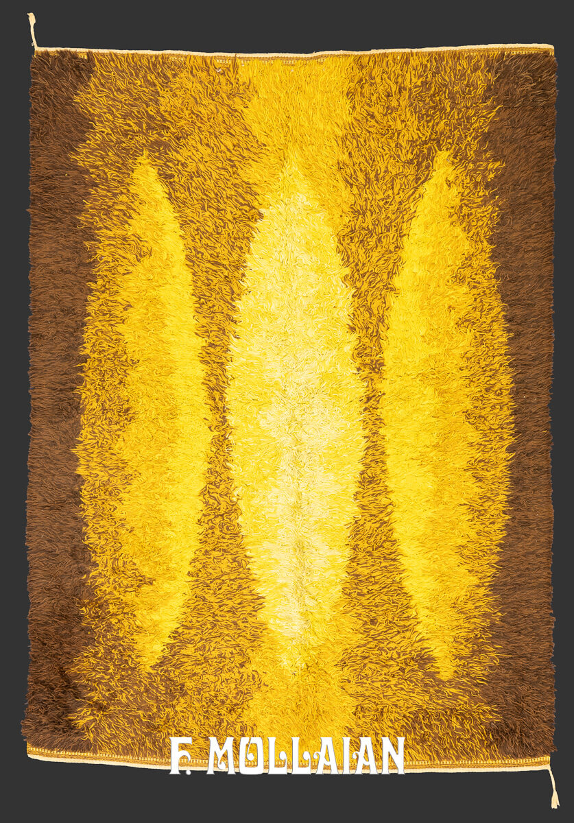 Rya Rug Abstract Design n°:553034